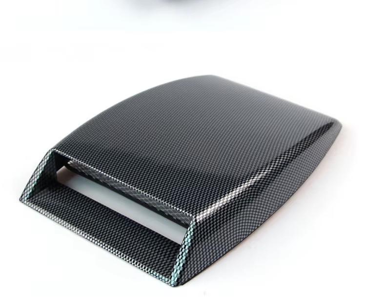 1PC Universal Car Decorative Air Flow Intake Hood Scoop Bonnet Supply Vent Sticker Cover Hood Universal Car Accessories