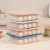 Stackable Home Storage Box Kitchen Refrigerator Egg with Holder Container Lid