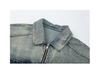 Y2K Vintage Distressed Denim Jacket for Women - 2025 Spring/Autumn Loose Trendy Style