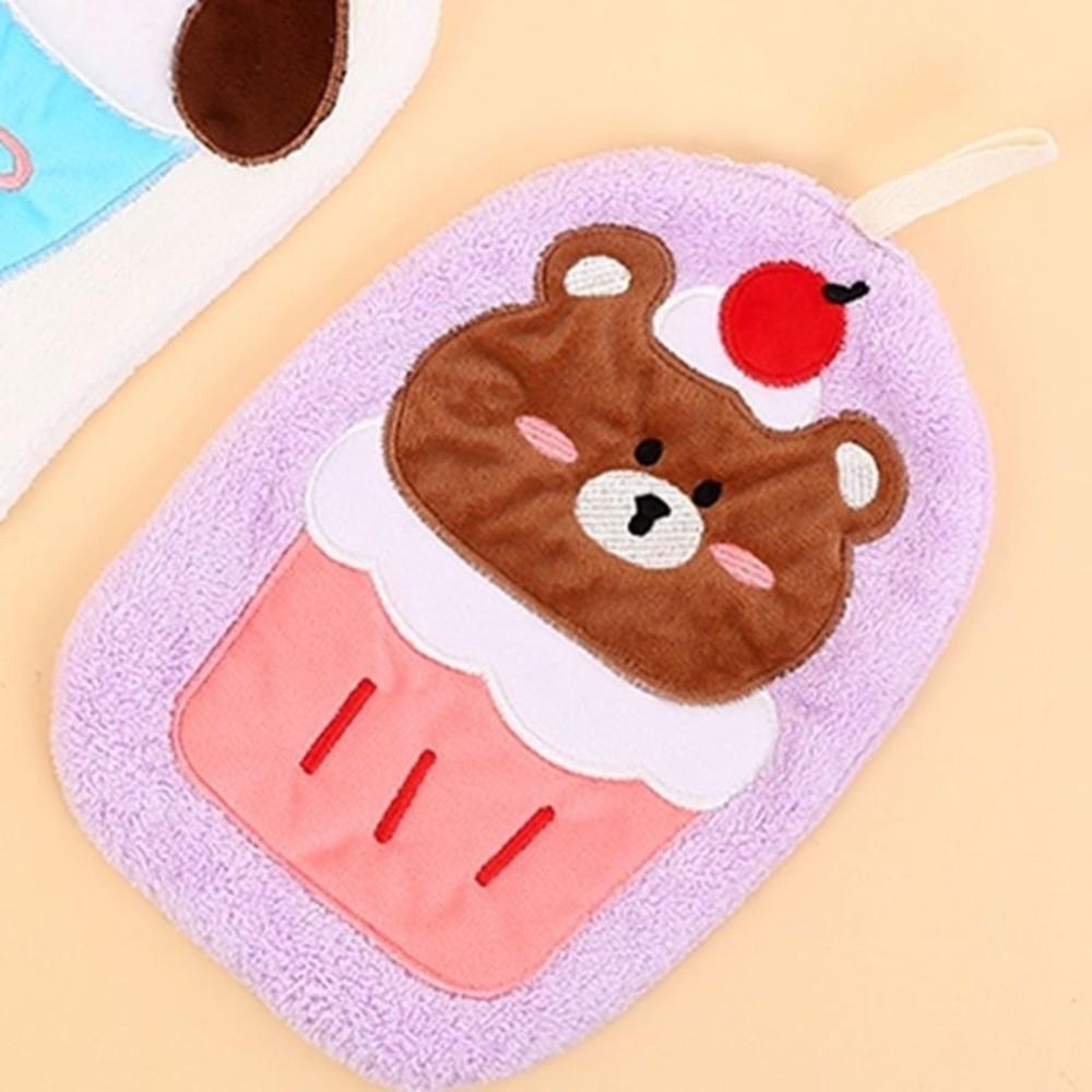 Thickened Toilet Handkerchief Water-absorbing Washcloth Cute Bathroom Kerchief  Household