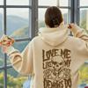Mit Buchstaben bedrucktes Totenkopf-Muster, Kängurutasche, Kapuzenpullover, lässig, langärmelig, mit Kordelzug, Kapuzenpullover, Damenbekleidung