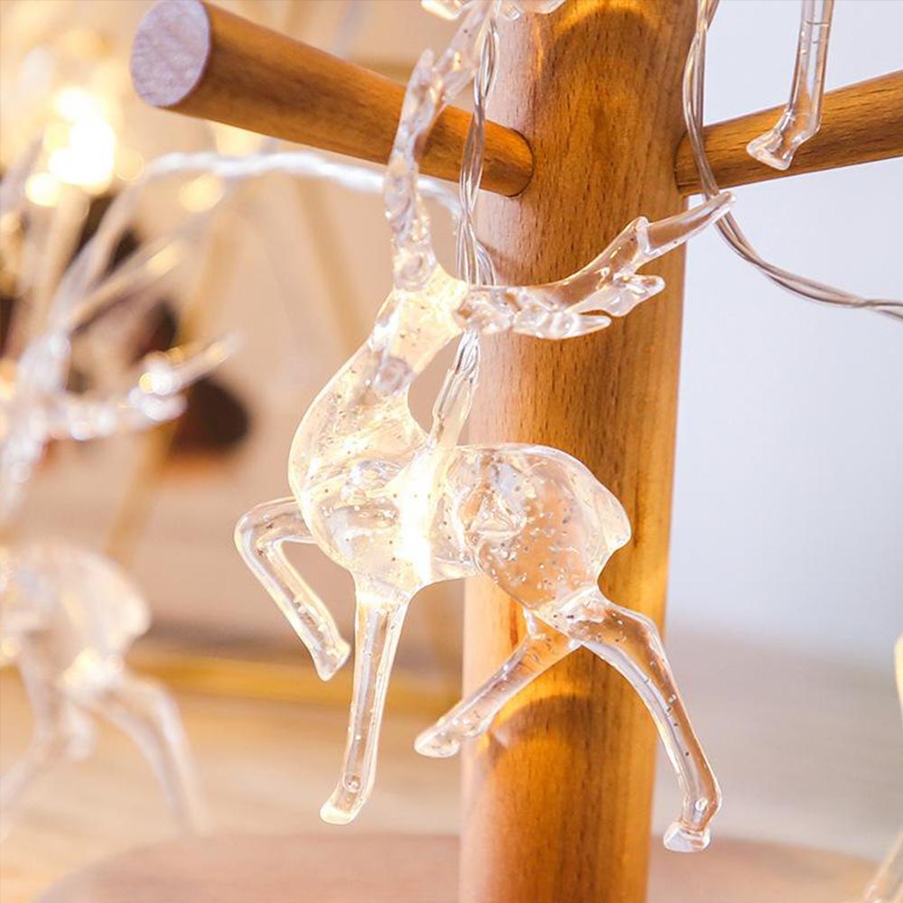 Transparent Reindeer LED String Lights