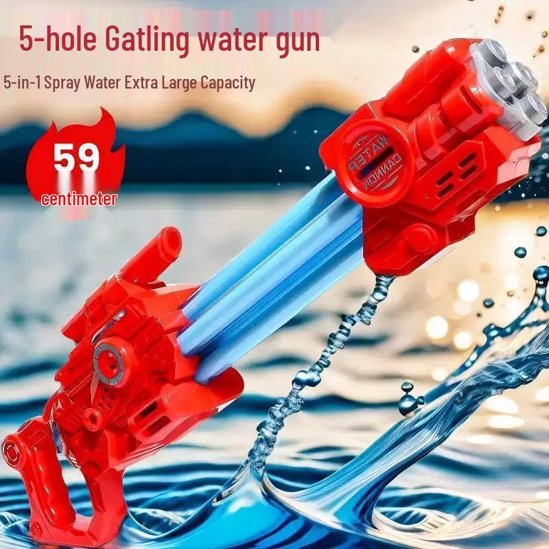 Children s Summer Water Gun: Pull-Out Rafting Toy for Beach and Outdoor Play