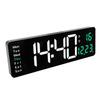 16 Inch Digital Wall Clock LED Large Display Wall Mount Decor Clock with Remote Control Adjustable Brightness Wide