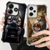 Handyhülle mit Löwenmotiv für Xiaomi Redmi Note 14, 15 Pro Plus, 13, 12, 11, 11S, 11T, 10, 9S, 9 und 5G – stoßfest und mit Airbag-Schutz