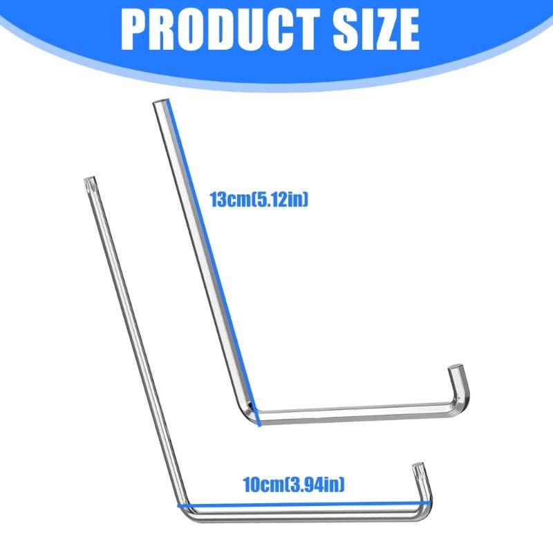 2Pcs Window Adjustment Tool Heavy Duty Steel Steel Window Adjuster 4mm Curved Inside Hexagonal Wrench Enduring