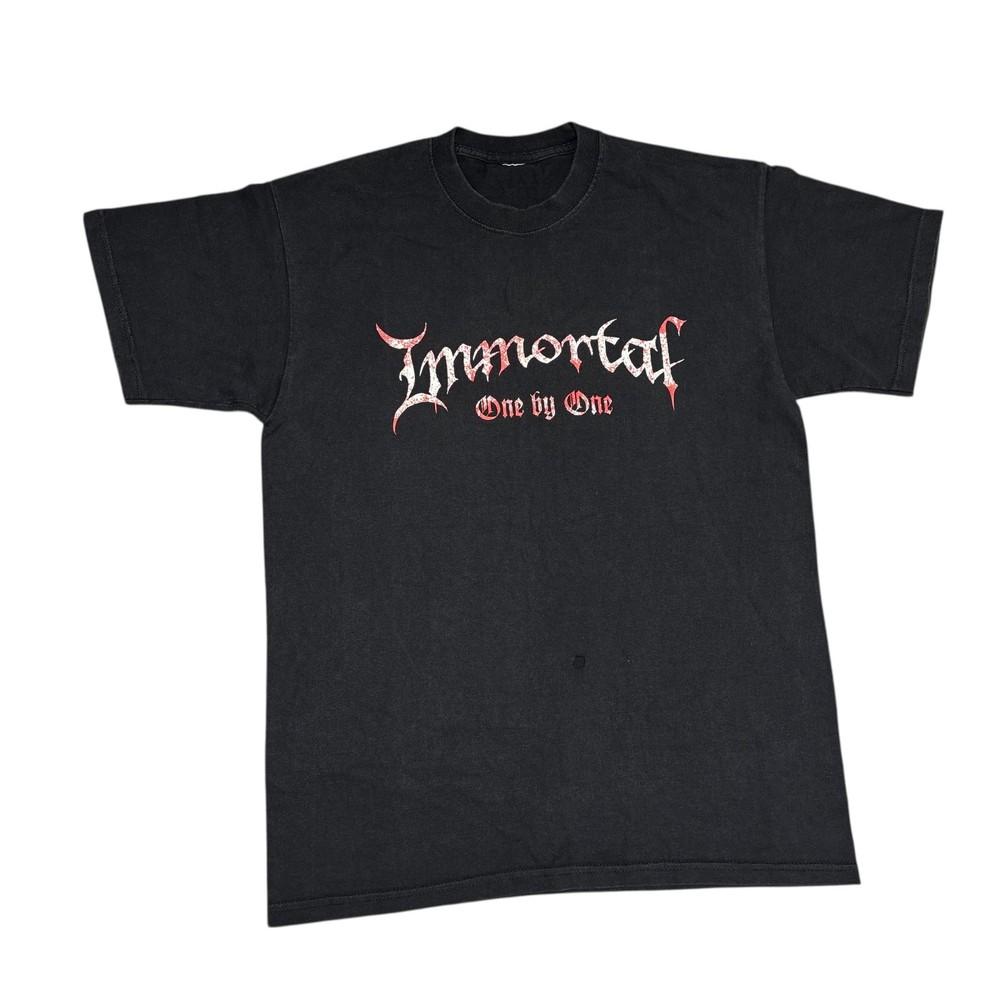 Vintage Immortal Black Metal Band TShirt Tour Concert Darkthrone Bathory Mayhem Unisex T-Shirt XXL