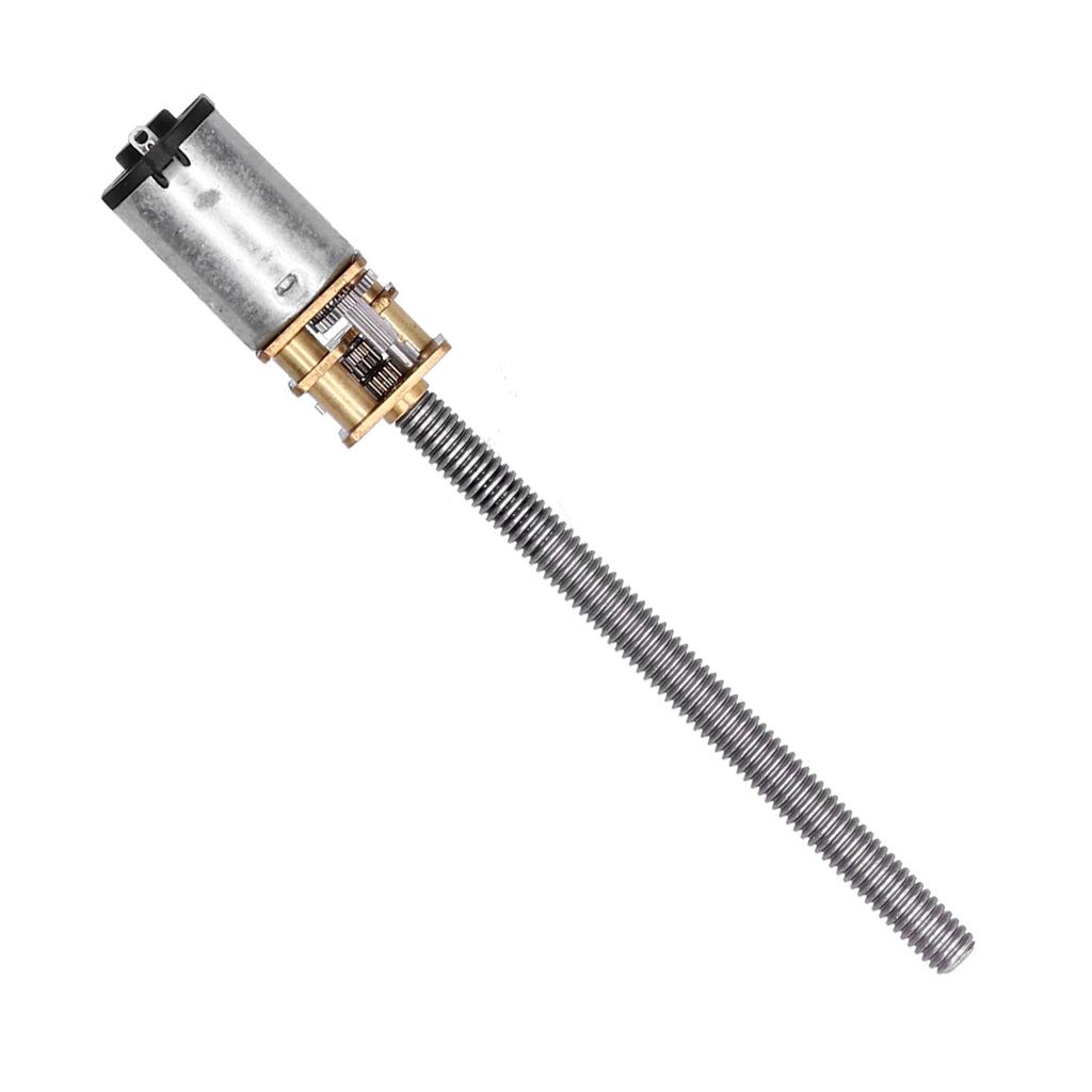 DC 6V Linear Gear Motor Electric Lead Screw Gearbox M4x55mm 180RPM for Home Appliances