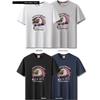 Foreign Trade Export To Domestic Sales Men's Clothing American Vintage Cotton Short Sleeve T-shirt Men's Summer Bottoming Shirt Print T-shirt