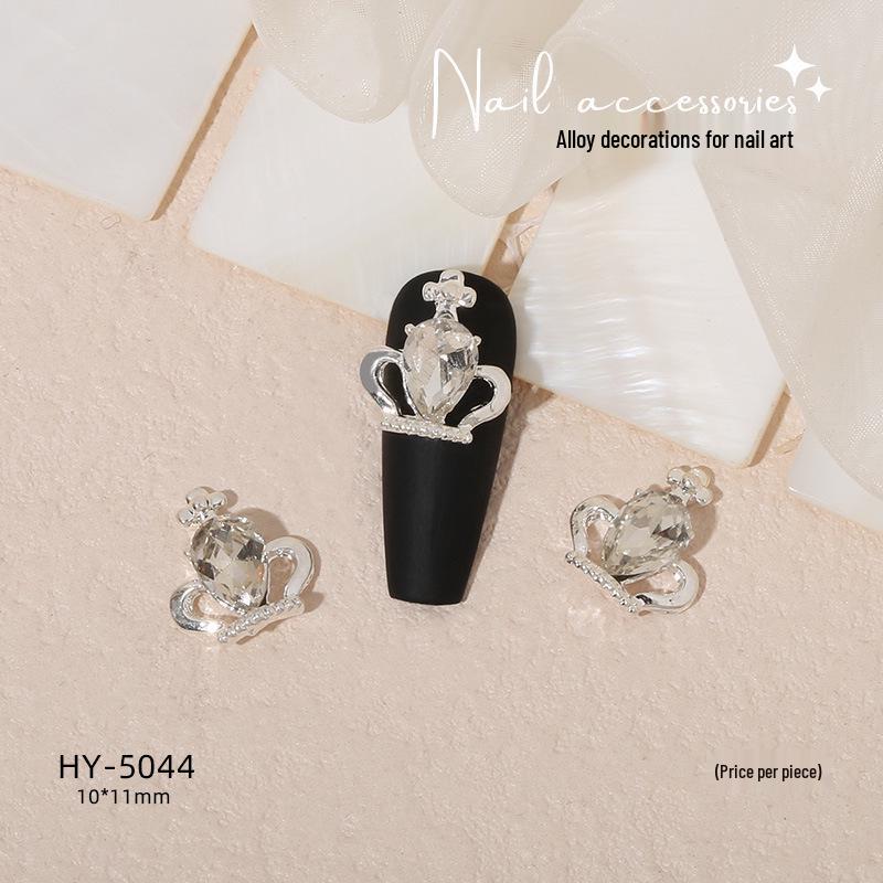 Nail Art Decorations: Bow, Heart, Moon, Flower, Butterfly, Rhinestones