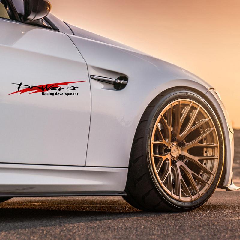 Power's Racing Development Sports Car Stickers Auto Sport Reflective Decal Power's Racing Stickers Accessories for Vehicles