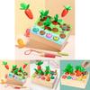 Wooden Trigame Set For Kids With Fishing And Insect Catching Skills Educational Toy For Early Learning