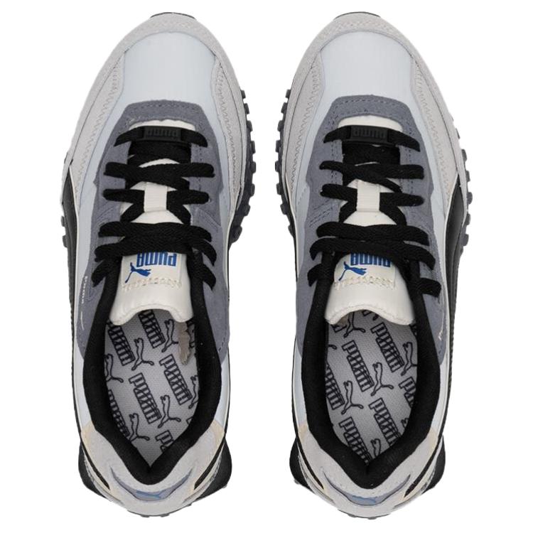 Puma Blktop Rider Fashion Versatile Durable Support Low-Top Casual Urban Commuting Running Shoes Unisex sneaker White Gray Black 401440-03