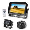 18 IR LEDs and Waterproof IP68 Backup Camera + 7-inch High-definition Reversing Display Monitor (two Supports)