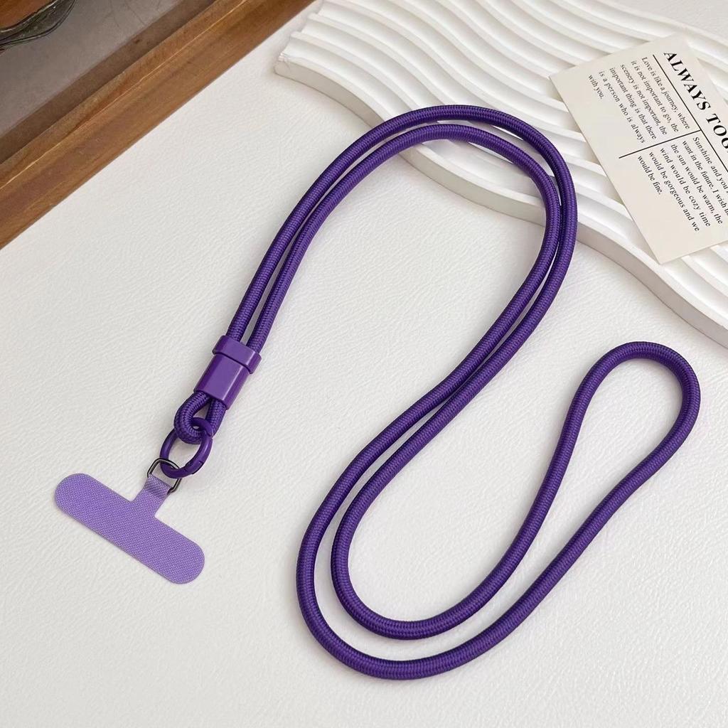 Personalize Trend Solid Color Mobile Phone Lanyard Diagonal Span Crossbody Long Rope Shoulder Strap Rope Necklace