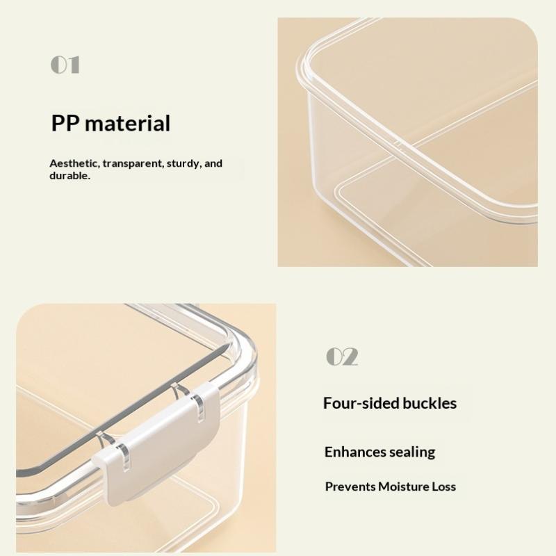 Fruit Storage Containers Fresh Food Containers Fridge Clear Fruit Organizer Refrigerator Multifunctional Meal Prep Lunch Box