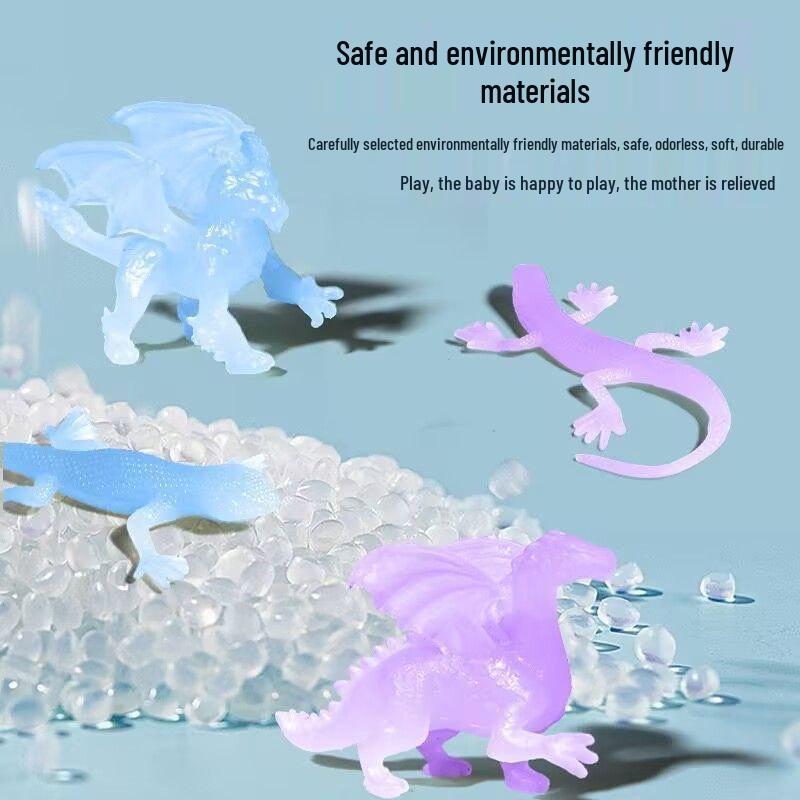 Color-Changing Soft Rubber Magic Dragon Toy with Light