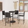 VidaXL 5-Piece Garden Bar Set Bistro Furniture Outdoor Dining Set Garden Lounge Resin 3064772