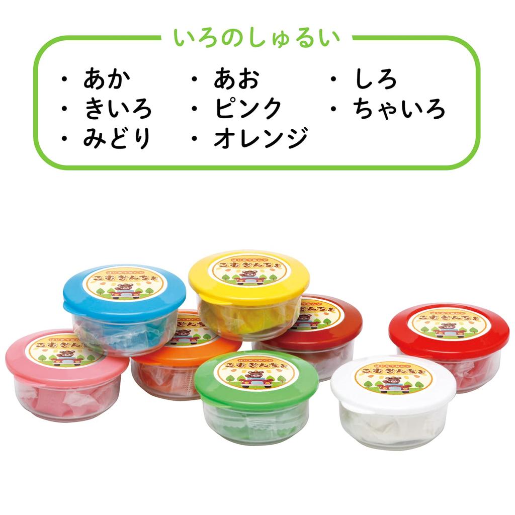 Ginpo Weizen 35g Gincho Weizenknete, 8-Farben-Set, Jeweils, A-KGN8ZFR, Asobikko, Sangyo,