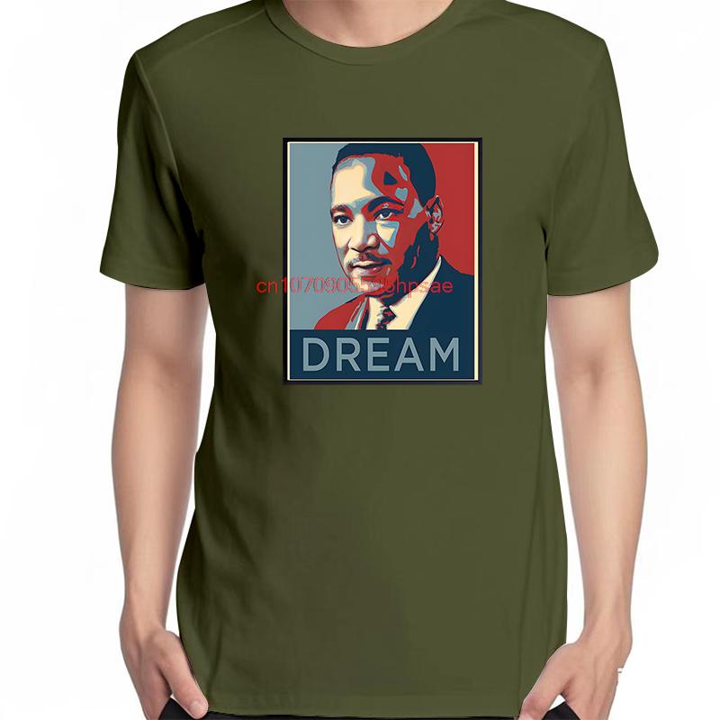 Luther King Jr Stay Dream Fashion Shirts Graphic Tee Tops Tshirt New Arrival Goods Unisex Short Sleeve Tee Cotton Tshirt