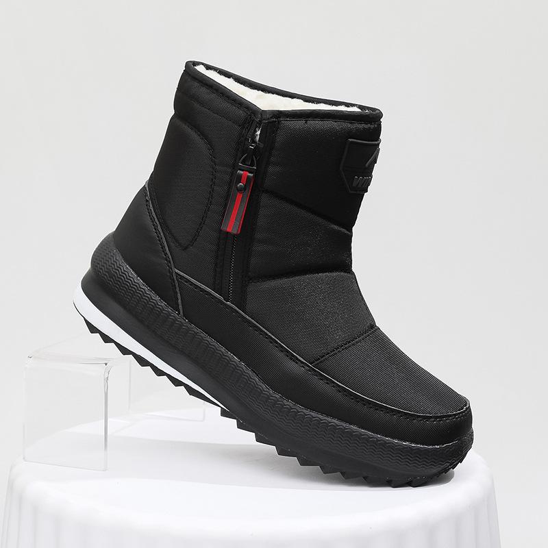 Winter outdoor snow boots men's non-slip soft-soled velvet waterproof snow cotton men's warm casual snow boots