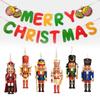Pcs Nutcracker 6 Soldiers Wooden Pendant Hanging Decorations Gift Christmas