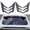 1 Pair Car Rear Windshield Sticker Decoration Side Splitter Trim Window Louver Sunshade Rear Window Side Spoiler Splitter