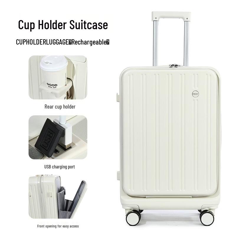 PACKAGE FASHION Front-Opening Luggage Suitcase