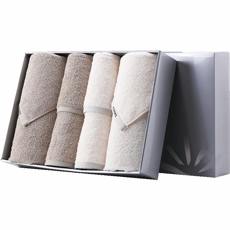 KING SHORE Pure Cotton 6-Piece Towel and Bath Towel Set