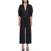 Levis Solid Color Pocket Button Long Sleeve Loose Jumpsuit Women jumpsuits Black A59300007