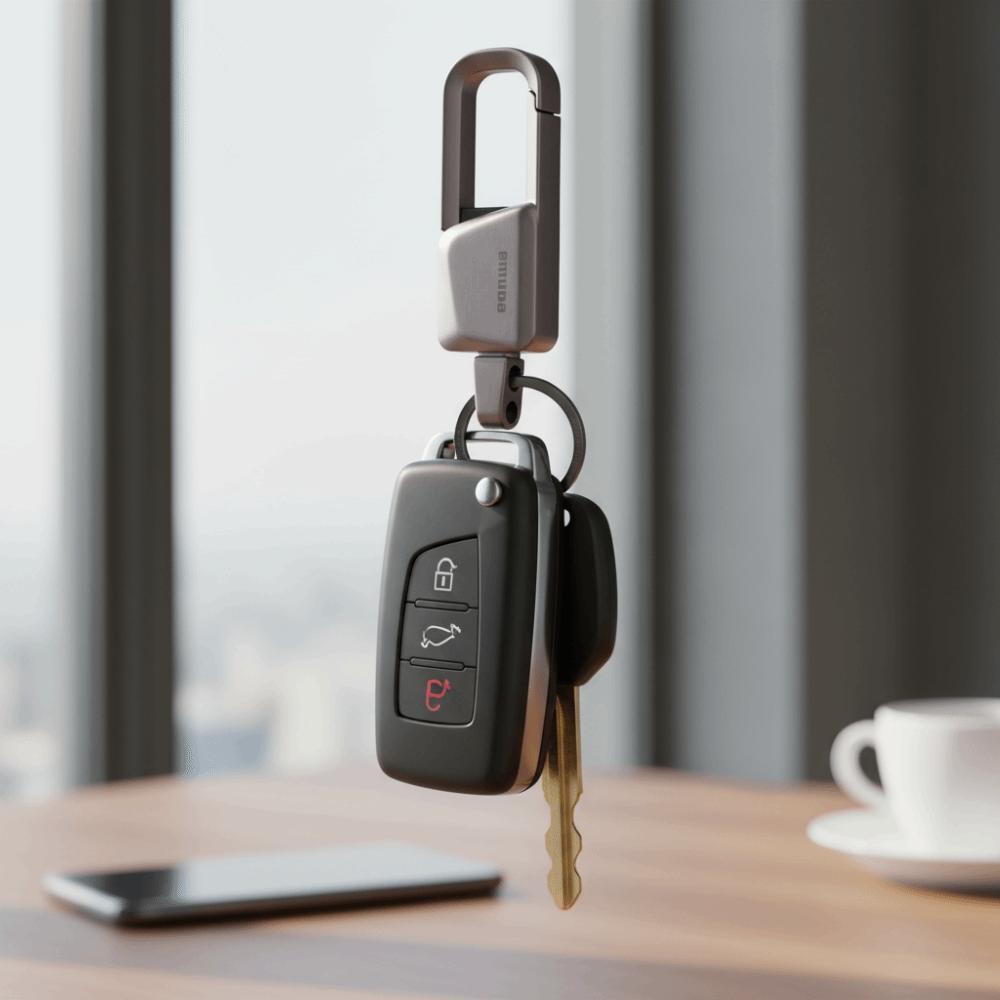 Bag Pendant Anti-loss Design Metal Keychain Metal Sense Car Accessories Car Key Rings Simple Design Key Rings Personalized Gift