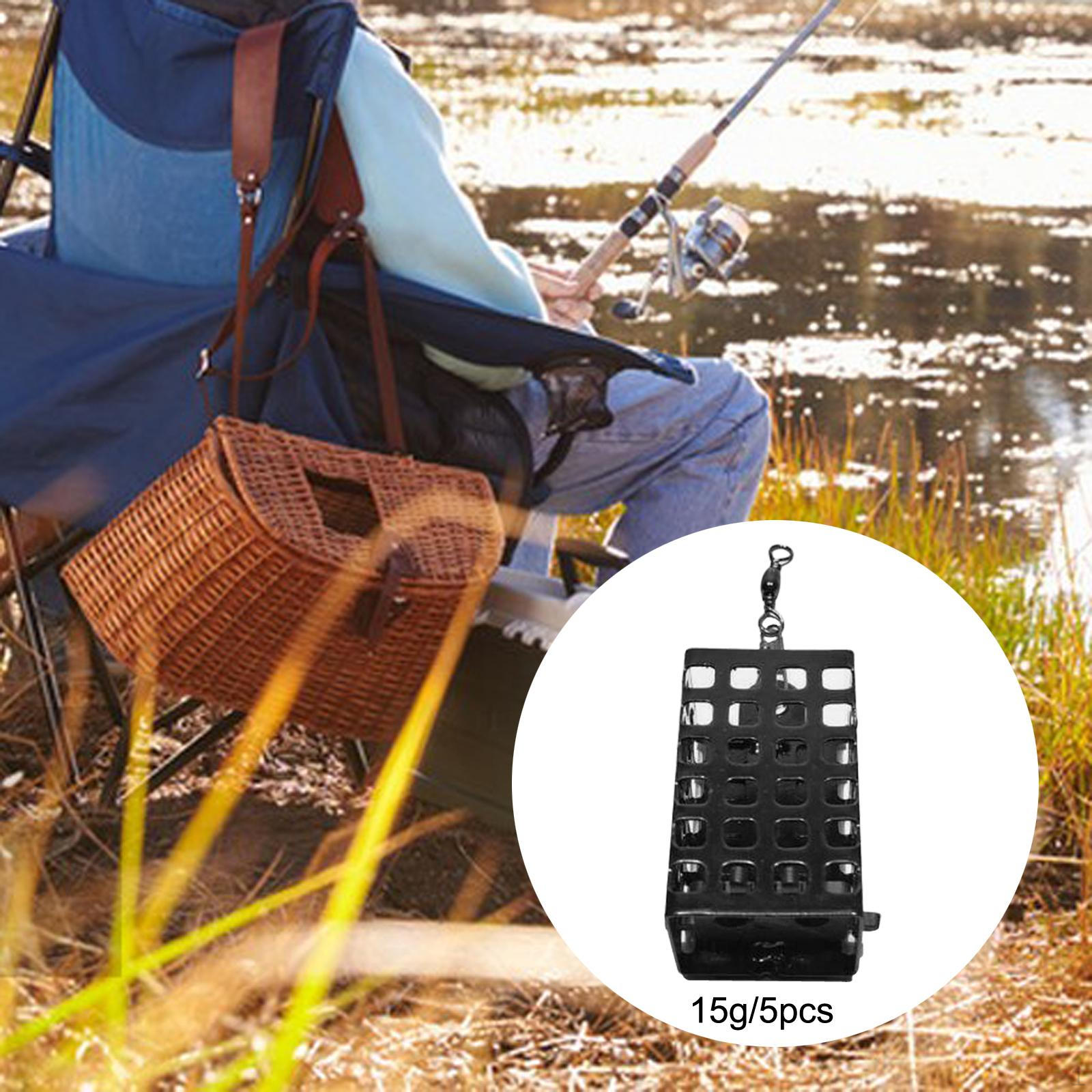 

5 шт. кубовидная рыболовная приманка, ловушка, аксессуары для клетки, прочная приманка с грузом 15g