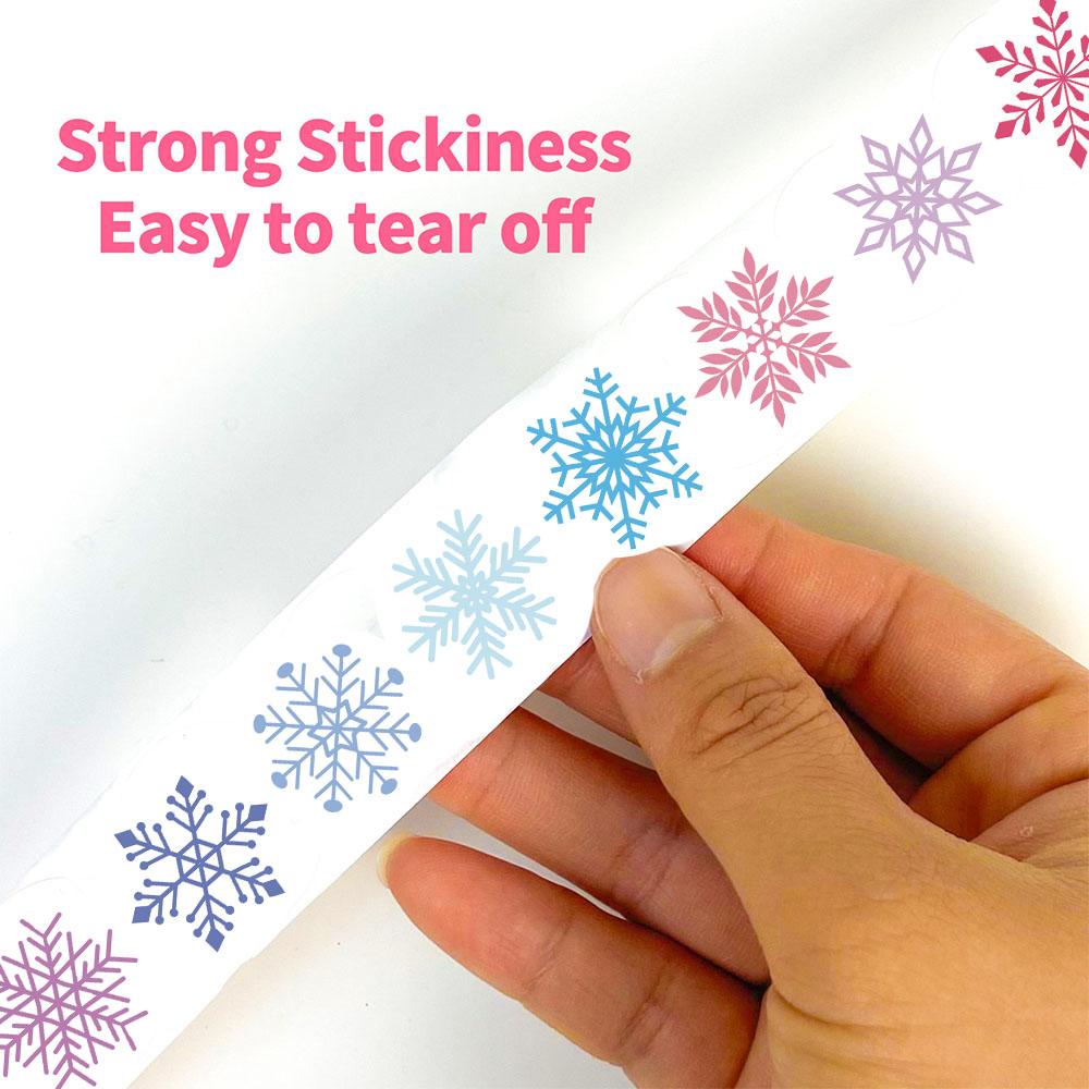 500PCS Snowflake Roll Sticker Cartoon Harajuku Waterproof Phone For Home New Coffee Phone Laptop Luggage Decoration Stickers