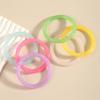 Fashionable Candy Color Acrylic Resin Chunky Bangles for Women Goth Geometric Charm Hand Bracelets Couple Jewelry