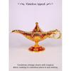 Ge Aladdin Chirag Lamp-Luxurious Metal Jewelry Box,Decorative Showpiece, Home & Office-(Gold-red)