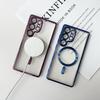 Luxury Plating For Magsafe Magnetic Case For Samsung S25 S24 S23 S22 S21 S20 FE Ultra Plus A06 A16 A55 A35 A25 A15 Clear Cover