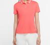 Nike Polo Shirts Women's Mysterious Ash Red Polo Collar Moderate Straight Fit BV0218-814