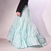 Texture Pleated Skirt Women's Irregular Long Section, Large Swing Dance Skirt, High Waist, Leg-covering, Thin Long Skirt, Pleated Skirt