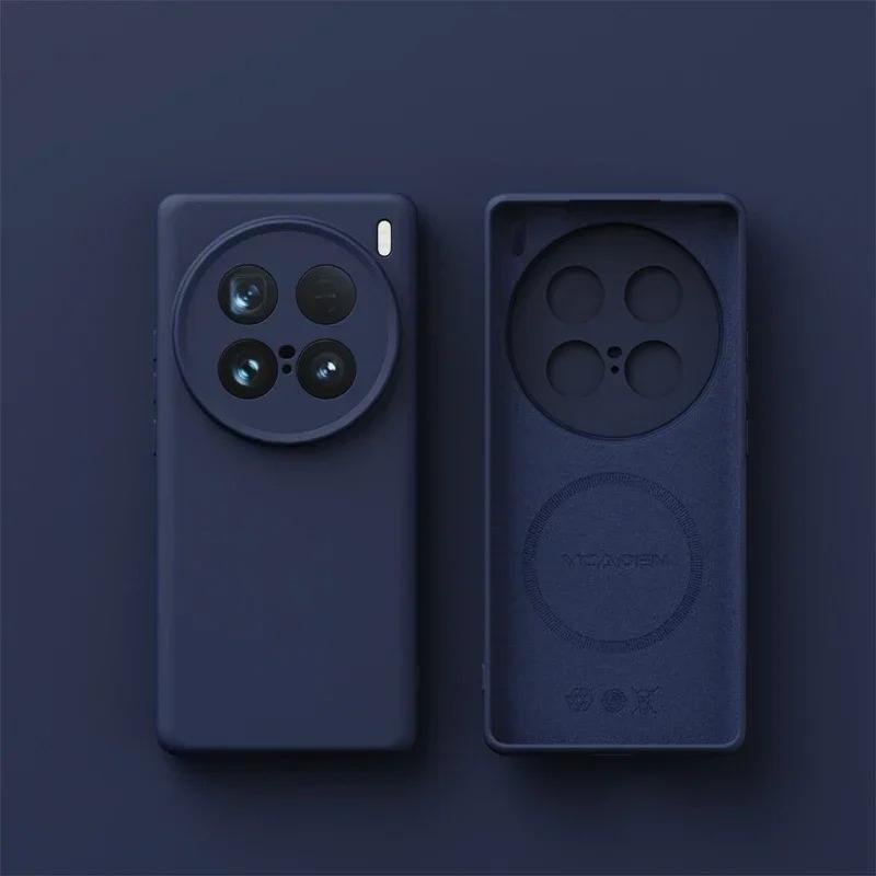 For Magsafe Liquid Silicone Case For VIVO X300 Ultra Soft Skin Smooth Magnetic Wireless Charging Cover Bumper For VIVO X300Ultra