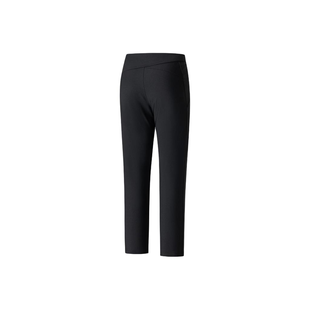 Anta Champion All-Weather Series Solid Color Mid-Rise Breathable Versatile Simple Sports Long Pants Women Bottoms 162540301-2