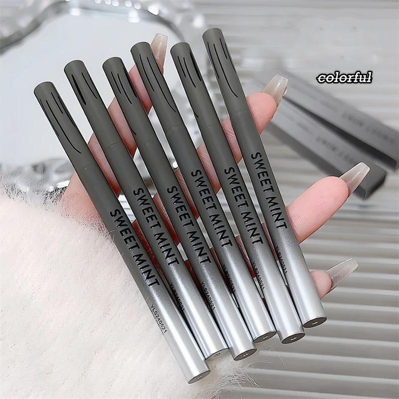 Silky Long-lasting Eye Liner Pencil Eyeliner Pen Natural Matte Wine Red Eyeliner Easy To Color Waterproof Eye Make Up Cosmetics