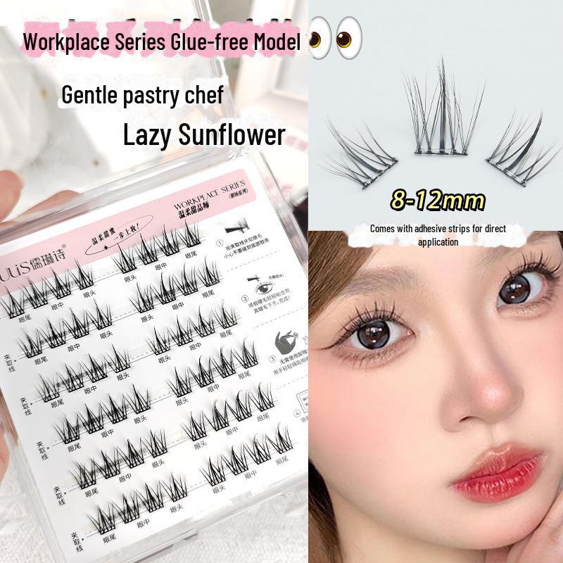 

Ресницы Rulinshi Sweet Sunflower Natural Segment без клея No Tools