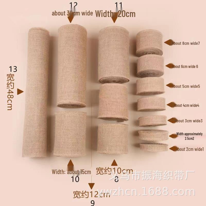DIY Woven Jute Tablecloth & Decoration Fabric with Wide Hemp Rope