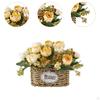 Artificial Floral Arrangement in Basket for Home And Event Decoration, Centerpiece Office