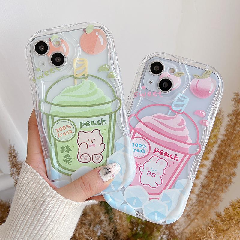 Cute Bear Soft TPU Case For IPhone 15 Infinix Tecno Spark Redmi Note 12 Note 11 Pro Samsung S23 Ultra S24 A53 A52 Realme C53 C55 OPPO Vivo Cover
