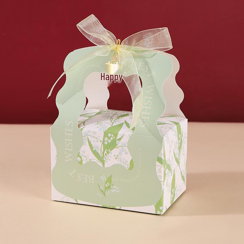 

2025 Chinese Style Wedding Candy Gift Box - Handheld Party Favor Packaging Small [10*6.5*6.2 cm]