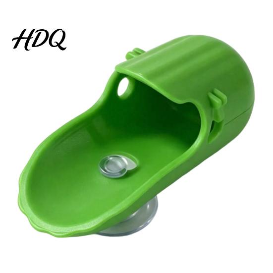 Space Saving Feeding Dish for Reptiles Tree Frog Water Bowl Reptile Soaking Pool with Suction Cup Pumpkin‑Shaped Small Animal Drinking Basin