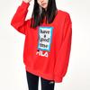 New FILA X Have A Good Time Have A Good Time Collection Sweatshirt Unisex Passion Red F11U149204F-RD