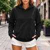 Women's Casual Long Sleeve Hooded Top Pullover for Everyday Wear