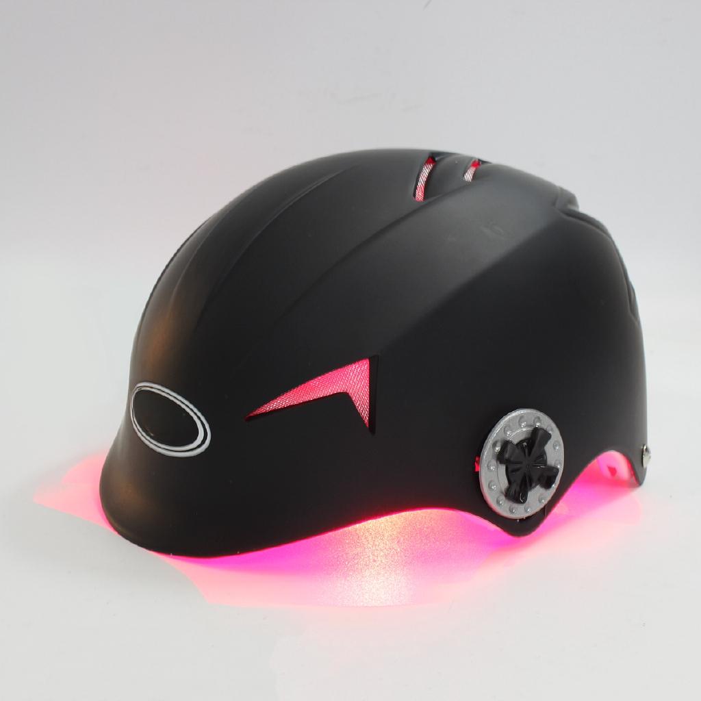 USB Adjustable Hair Regrowth Laser Cap 128 Diodes Hair Fast Regrowth Machine with Free Glasses New Black Helmet Hair Loss Upgrate Therapy Laser